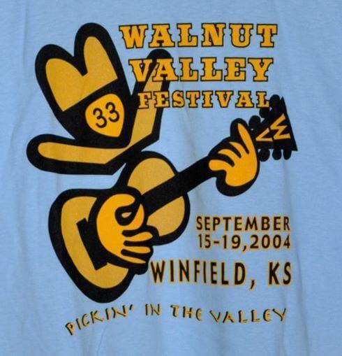 Official 2004 Walnut Valley Festival Worker T-Shirt