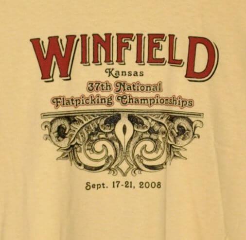 Official 2008 Walnut Valley Festival Worker T-Shirt