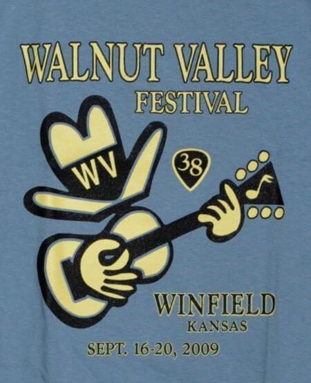 Official 2009 Walnut Valley Festival Worker T-Shirt