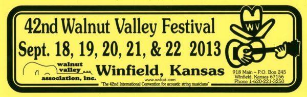 42nd Walnut Valley Festival (2013)