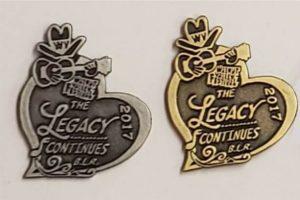 2017 Hat Pin "Walnut Valley Festival, The Legacy Continues, B.L.R, 2017"