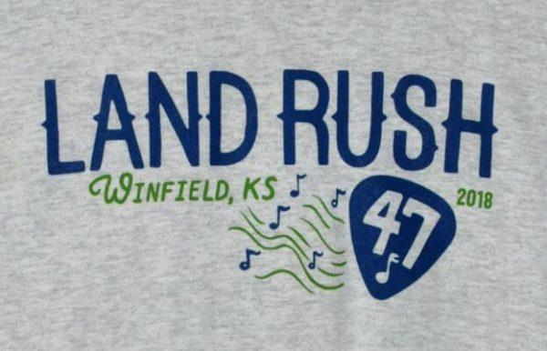 Official 2018 Walnut Valley Festival Landrush T-Shirt