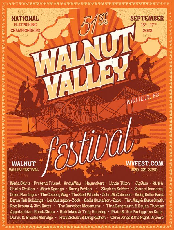 Festival Poster - 2023 - 51st Walnut Valley Festival