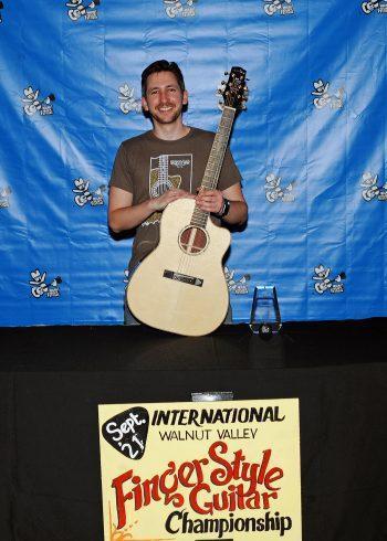 Adam Cantor, 2nd Place Winner, 
2021 International Finger Style Guitar Championship, 
Back Stage Promo