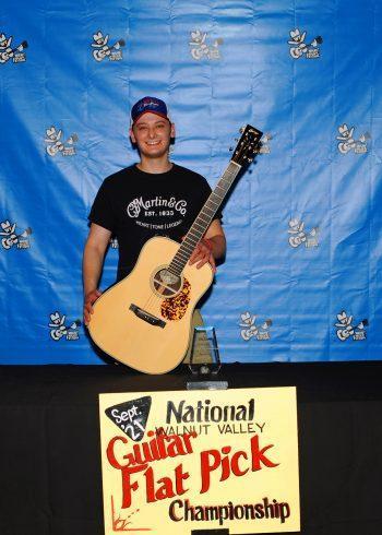 Paul Sgroi, 2nd Place Winner,
2021 National Flat Pick Guitar Championship,
Back Stage Promo