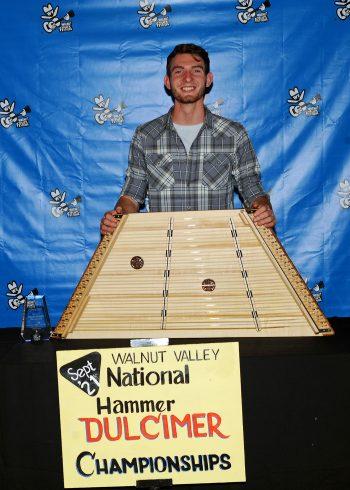 Ben Haguewood, 2nd Place Winner,
2021 National Hammer Dulcimer Championship,
Back Stage Promo