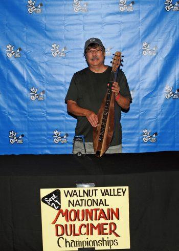 David Wilson, Champion, 
2021 Mountain Dulcimer Championship, 
Back stage promo