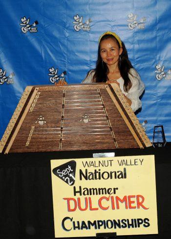 Wenying Wu, 3rd Place Winner,
2021 National Hammer Dulcimer Championship,
Back Stage Promo