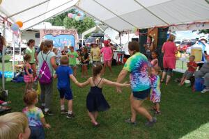 Kids dancing at Feisty's Kids Music Camp