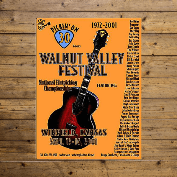 Walnut Valley Festival Poster - 2001