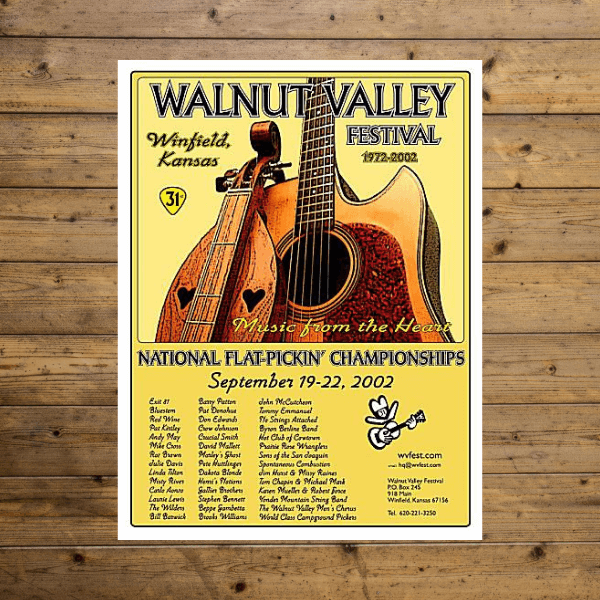 Walnut Valley Festival Poster - 2002