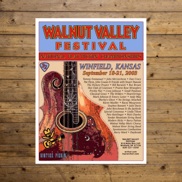 Walnut Valley Festival Poster - 2003