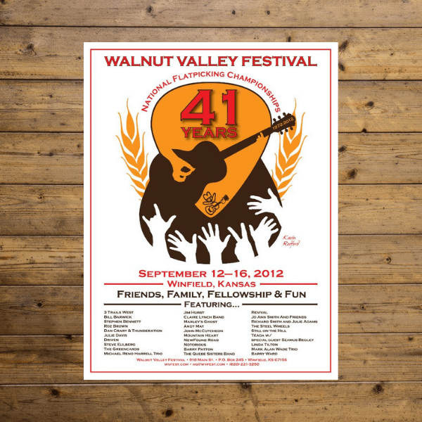 Walnut Valley Festival Poster - 2012