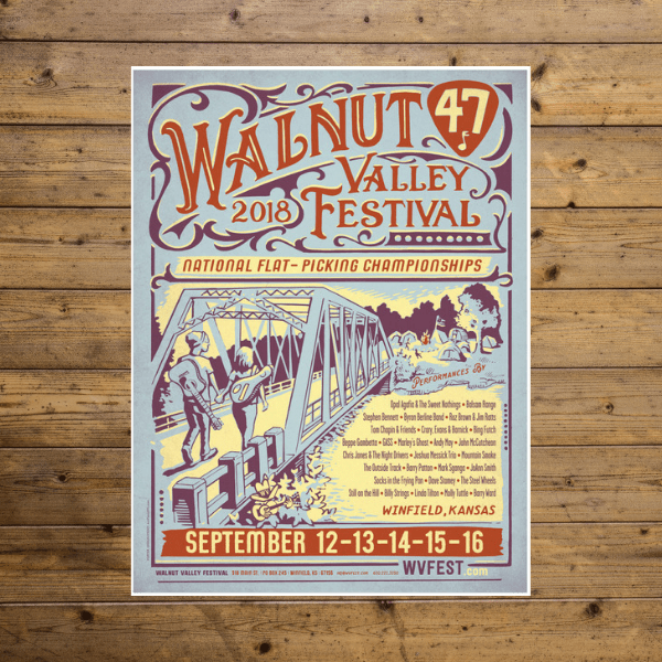 Walnut Valley Festival Poster - 2018